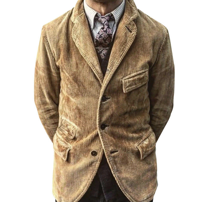 Cross-Border Hot Style Men's Casual Fashion Solid Color  Lining Jacket Men