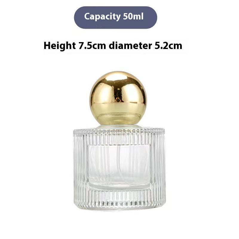 Bayonet Perfume Bottle Cylindrical Vertical Grain Ball