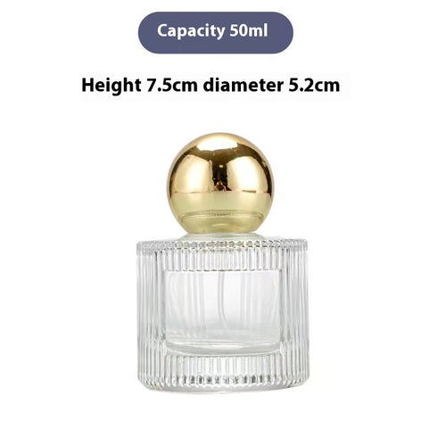 Bayonet Perfume Bottle Cylindrical Vertical Grain Ball