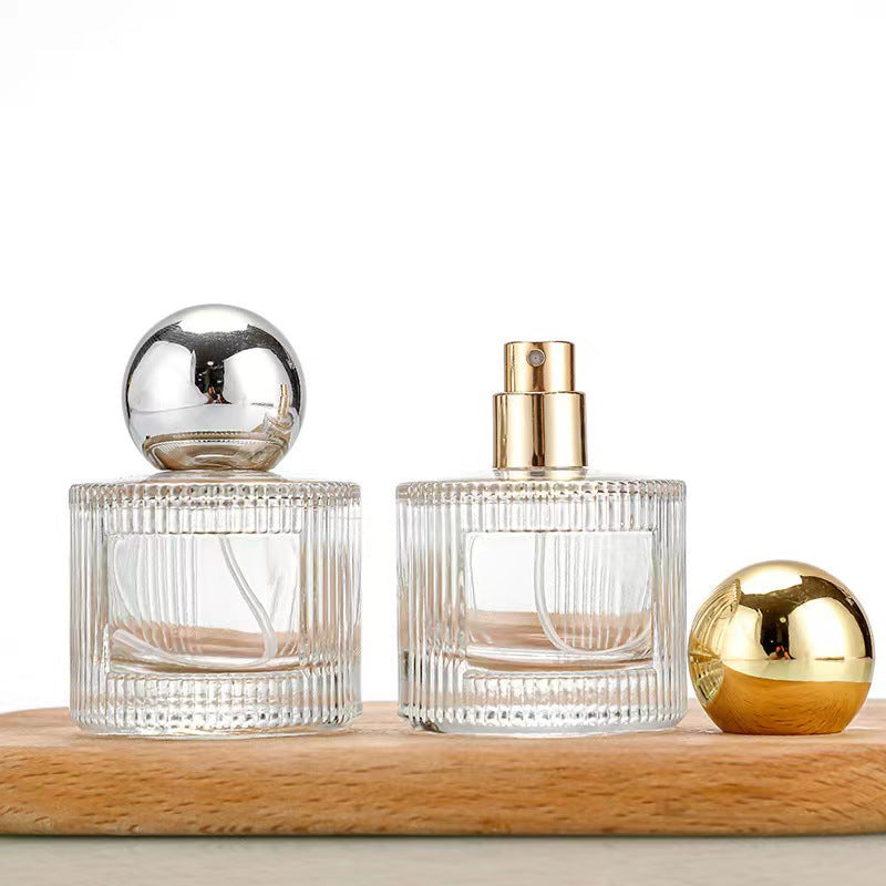 Bayonet Perfume Bottle Cylindrical Vertical Grain Ball